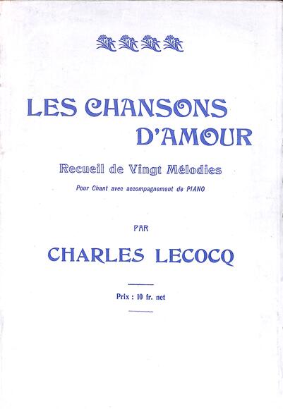 Les Chansons d'amour (Lecocq)
