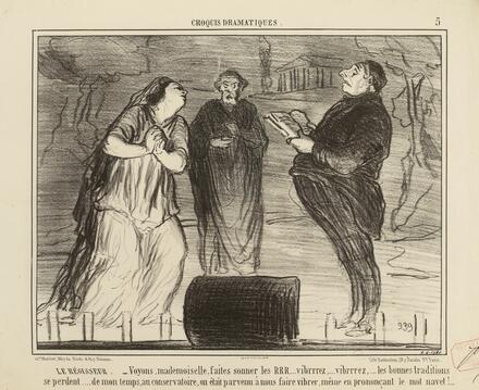 Croquis dramatiques : 05 (Daumier)