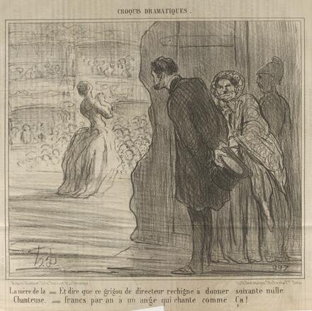 Croquis dramatiques : 07 (Daumier)