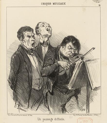 Croquis musicaux : 10 (Daumier)