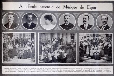 Élèves et professeurs de l'École nationale de Dijon