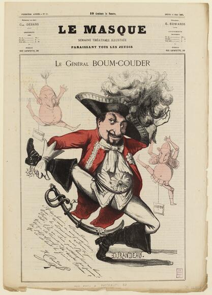 Henri Couder en Général Boum (La Grande Duchesse de Gérolstein d'Offenbach) par Durandeau