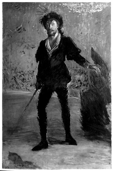 Jean-Baptiste Faure en Hamlet (Thomas) par Édouard Manet