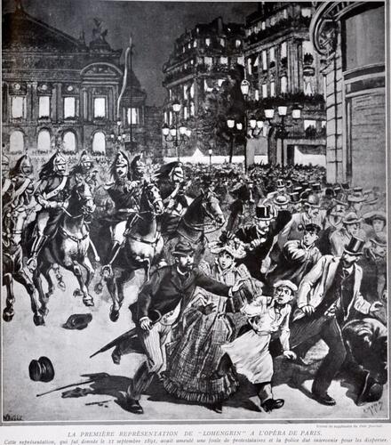 La première représentation de Lohengrin à l'Opéra de Paris