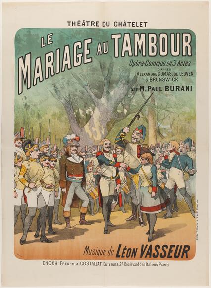 Le Mariage au tambour (Vasseur) au théâtre du Châtelet (affiche)
