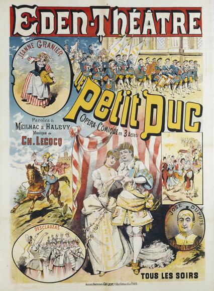 Le Petit Duc (Lecocq) à l'Éden-Théâtre (affiche)