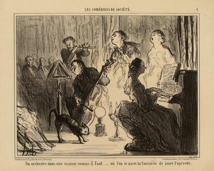 Les comédiens de société : 08 (Daumier)