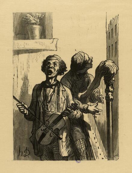 Le Monde illistré, 1862/12/20 [chanteurs de rue par Daumier]