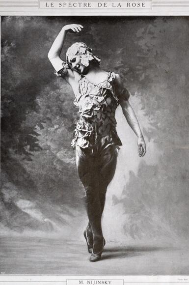 Nijinsky dans Le Spectre de la rose