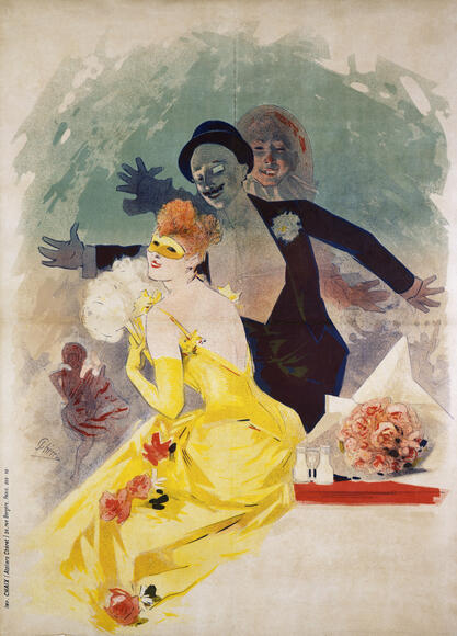 Opéra, Carnaval 1892, 1er bal masqué (affiche de Chéret)