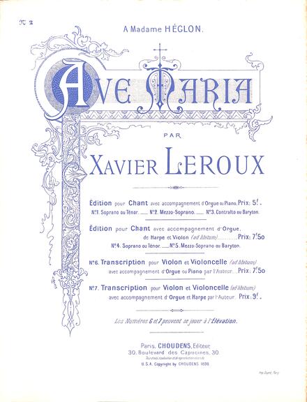 Ave Maria (Leroux)