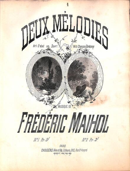 Deux Mélodies (Frédéric Maihol)