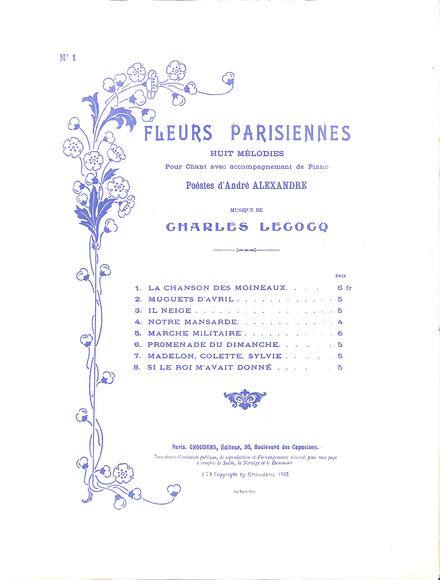 Fleurs parisiennes (Alexandre / Lecocq)