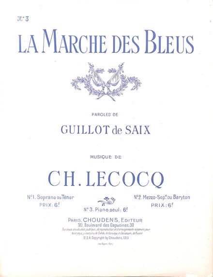 La Marche des bleus (Guillot de Saix / Lecocq)