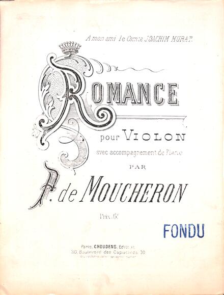 Romance pour violon (Moncheron)
