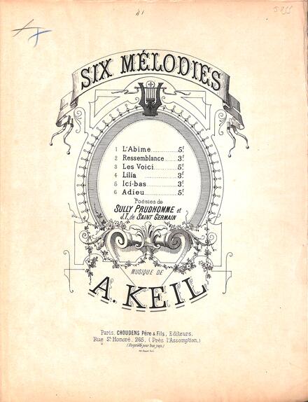 Six Mélodies (Alfredo Keil)