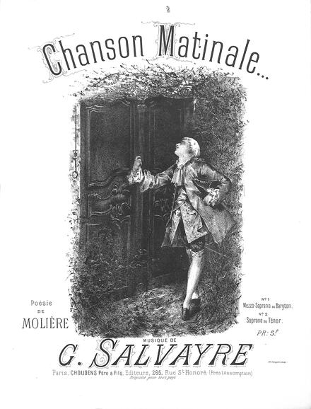Chanson matinale (Molière / Salvayre)