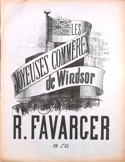 Les Joyeuses Commères de Windsor, fantaisie d'après Nicolai (Favarger)