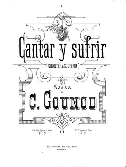 Cantar y sufrir (Gounod)