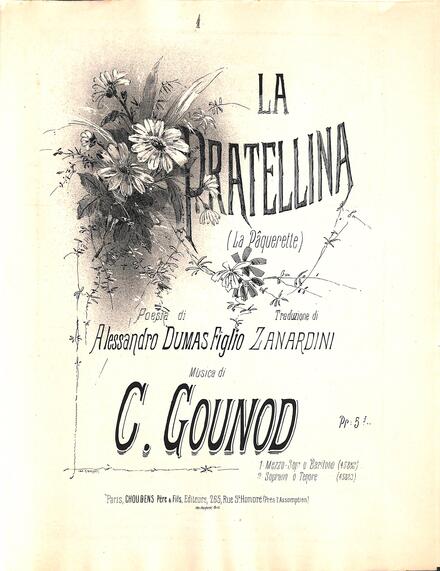 La Pratellina (Dumas fils & Zanardini / Gounod)