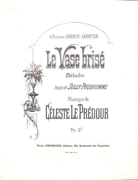 Le Vase brisé (Sully Prudhomme / Le Prédour)
