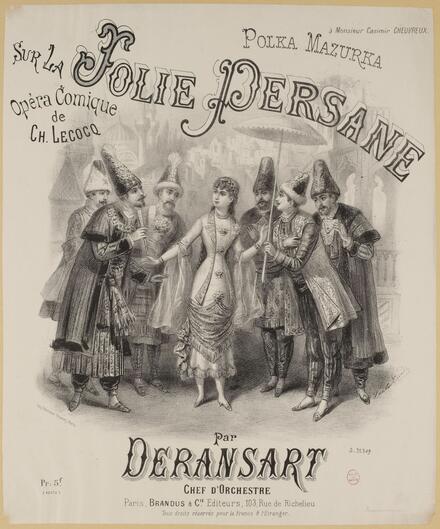 Polka mazurka sur La Jolie Persane de Lecocq (Deransart)
