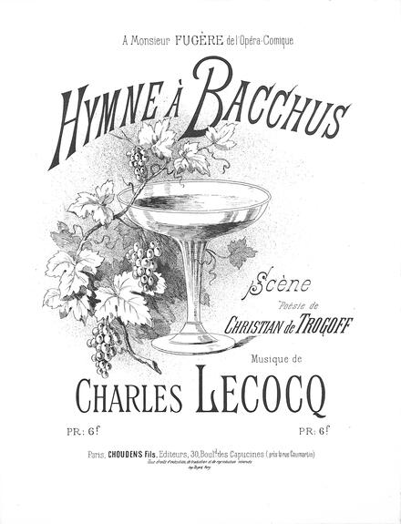 Hymne à Bacchus (Trogoff / Lecocq)