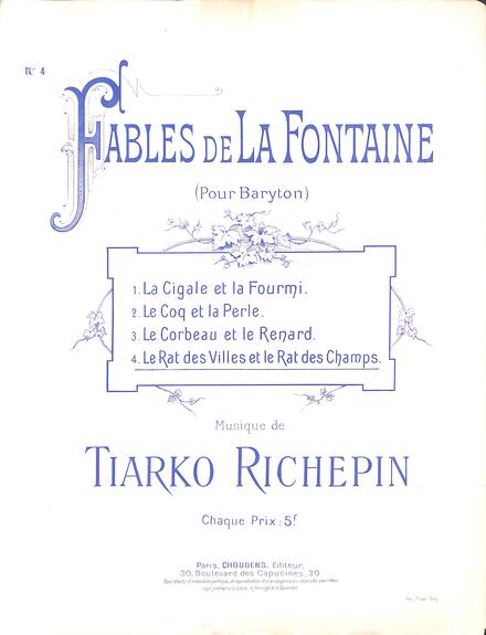 Les Fables de La Fontaine (Tiarko Richepin)