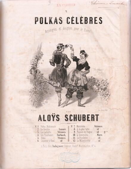 Polkas célèbres arrangées (Aloïs Schubert)