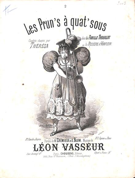 La Famille Trouillat ou La Rosière d'Honfleur : Les Prun's à quat' sous (Crémieux & Blum / Vasseur)