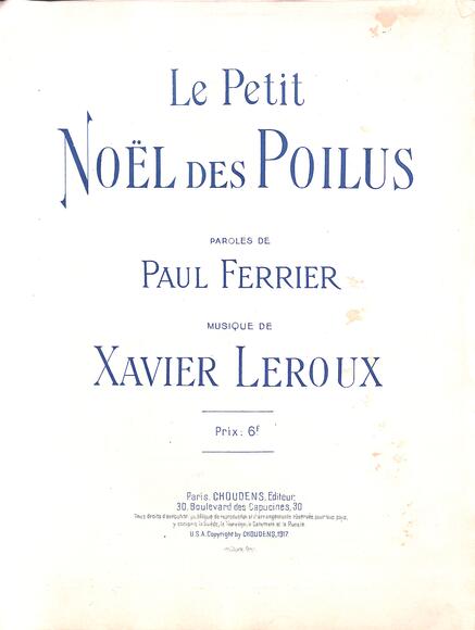 Le Petit Noël des Poilus (Ferrier / Leroux)