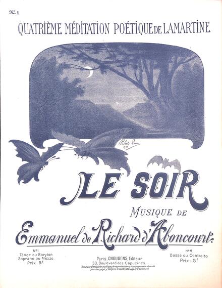 Le Soir (Lamartine / Richard d'Aboncourt)