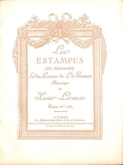 Les Estampes (Gramont / Leroux)