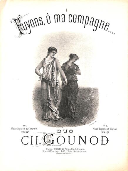 Fuyons, ô ma compagne (Ponsard / Gounod)