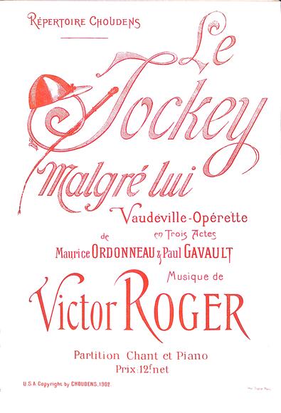 Le Jockey malgré lui (Ordonneau & Gavault / Roger)