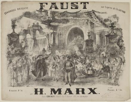 Faust, quadrille d’après Gounod (Marx)
