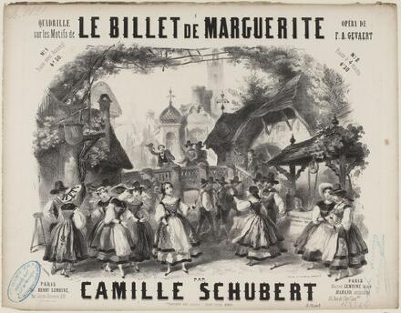 Le Billet de Marguerite, quadrille d’après Gevaert (Schubert)