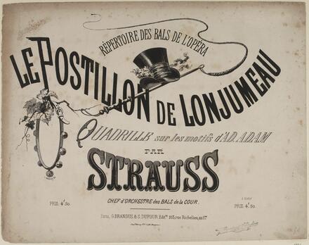 Le Postillon de Lonjumeau, quadrille d'après Adam (Strauss)