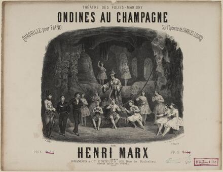 Ondines au champagne, quadrille d'après Lecocq (Marx)