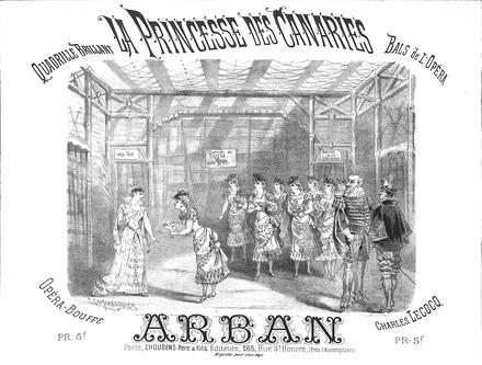 La Princesse des Canaries, quadrille brillant d'après Lecocq (Arban)