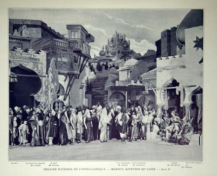 Scène de Marouf savetier du Caire (Rabaud) : acte II