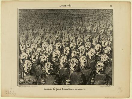 Souvenir du grand festival des orphéonistes (Daumier)