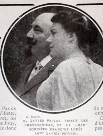 Xavier Privas et Francine Lorée