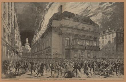 L'incendie de l'Opéra-Comique (H. Meyer et K. Fichot)