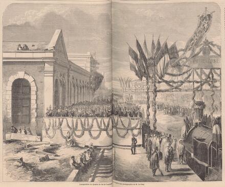Le Monde illustré, 1857/05/09 [Inauguration du chemin de fer de Toulouse]