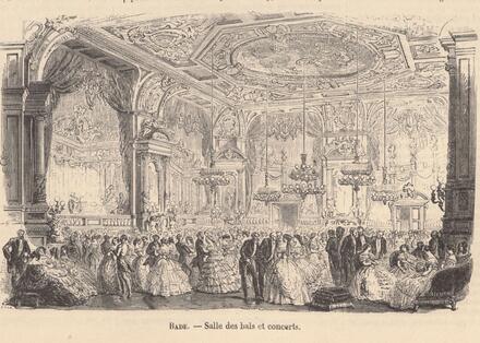 Le Monde illustré, 1857/08/29 [Salle des bals et des concerts de Bade]
