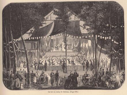 Le Monde illustré, 1858/10/30 [bal au camp de Châlons]