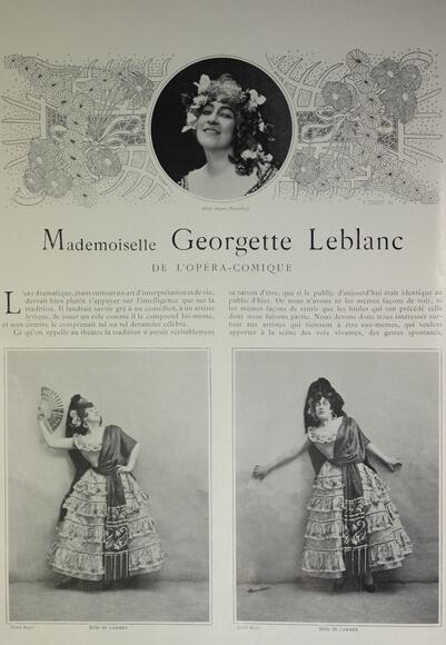 Georgette Leblanc en Carmen