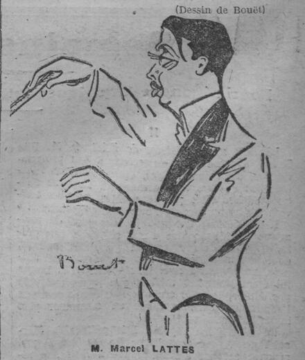 Comoedia, 1921/02/16 [caricature de Marcel Lattès]