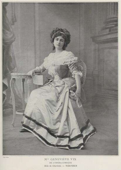 Geneviève Vix en Charlotte (Werther de Massenet)